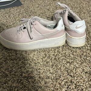 Pink Nike air forces size 7!!